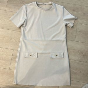 Zara cream dress size small